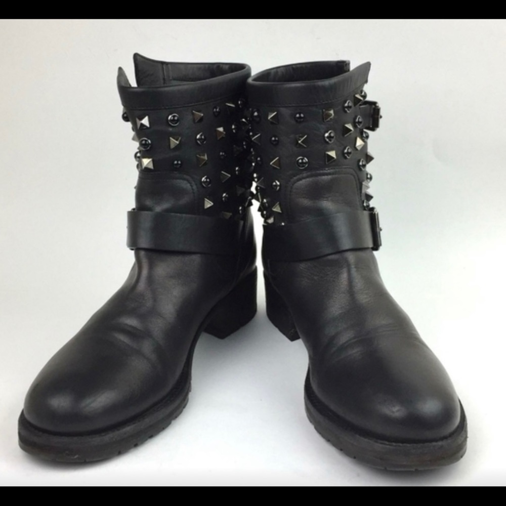 COPY - VALENTINO Rockstud Rolling' Biker Boot sz 8.5